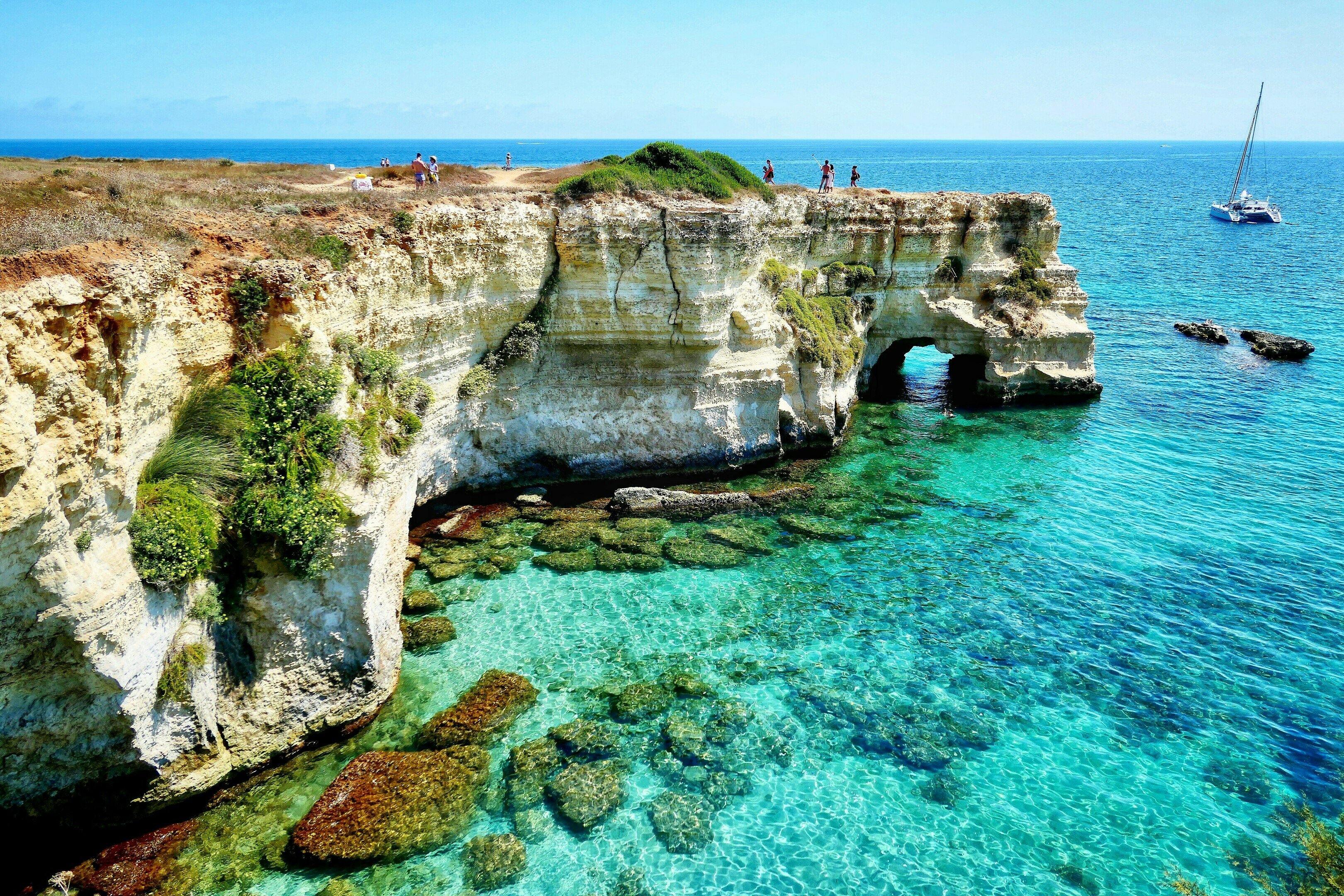 Foto der Küste Baia dei Turchi